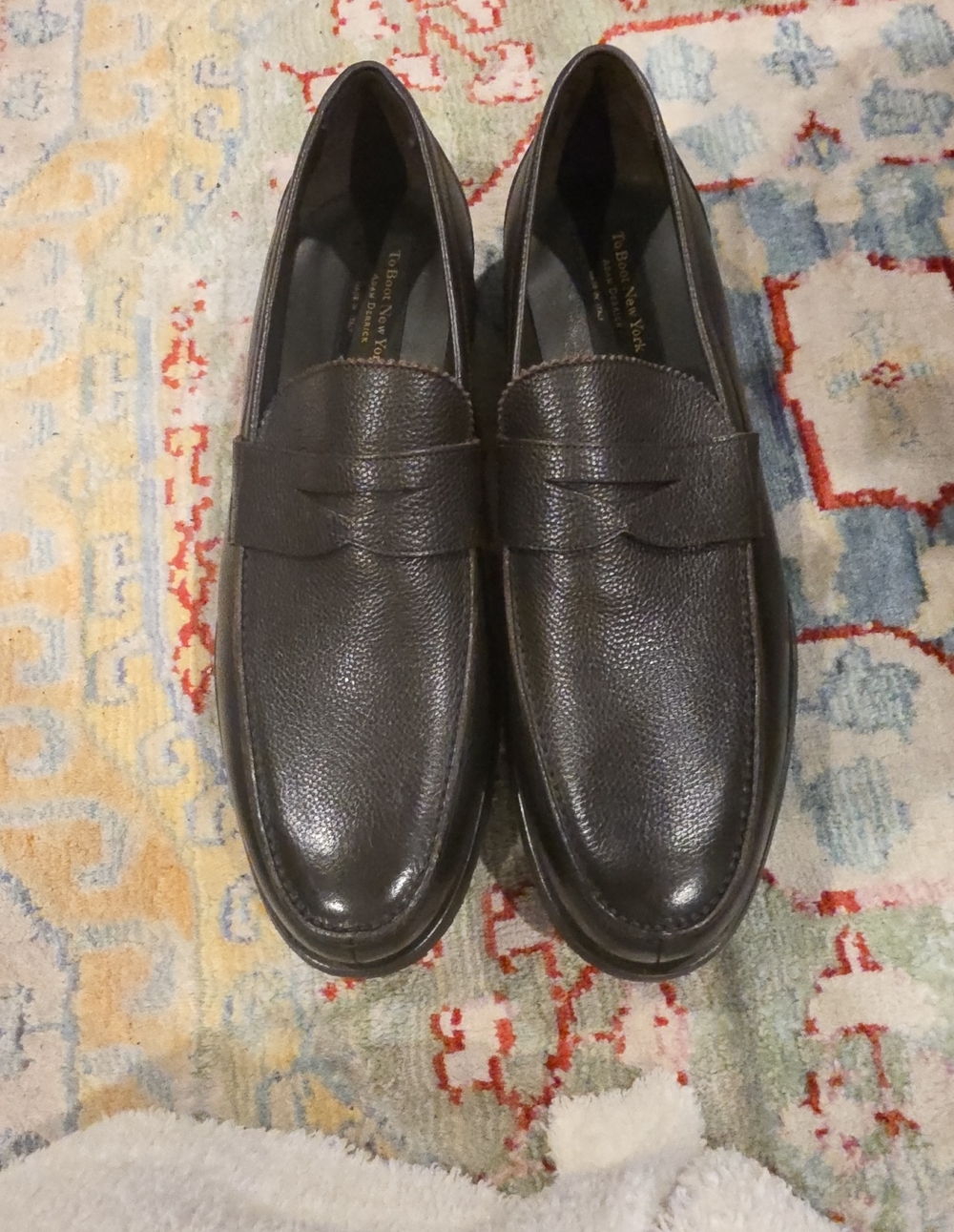 Too Boot New York Slade Deerskin Penny Loafers Size 13